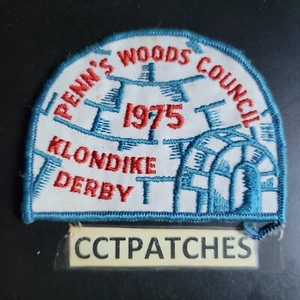 1975 BSA PENN'S WOODS COUNCIL KLONDIKE DERBY BOY SCOUTS PATCH - Picture 1 of 2