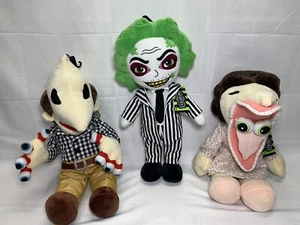 Spirit Halloween Exclusive Beetlejuice - Adam, Barbara, Beetlejuice Plush  NWT - Picture 1 of 7
