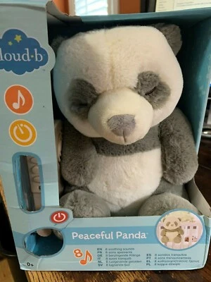 Nuevos chupetes para dormir Cloud B Peaceful Panda, gris/beige Foto 1 de 4