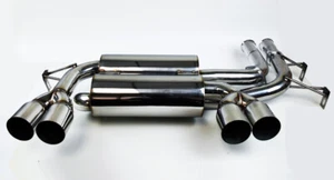 Quad 3" Stainless Tips Axle Back Exhaust Mufflers for BMW M3 E46 01-06 - Picture 1 of 4