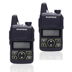 2Pcs Baofeng BF-T1 Mini Walkie Talkie Ultra Thin CB Two Way Radio UHF 20CH Radio - Bild 1 von 6