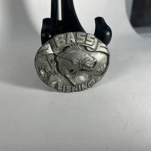 1986 Siskiyou Zinn Großmaul Barsch Angeln Gedenk Gürtelschnalle - Bild 1 von 4