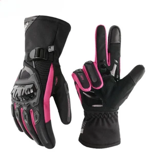 Winter Warm Motorcycle Gloves Windproof Waterproof Motorbike Riding Gloves New - Picture 1 of 14