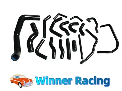 Manguera de silicona negra para Nissan Silvia/180SX/200SX S13/S14 SR20DET RHD 1989-1996 Foto 1 de 4