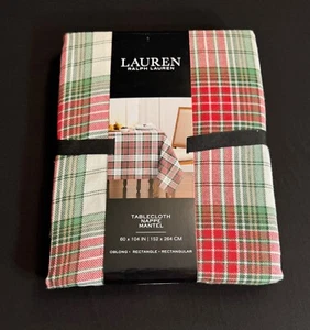 NAPPE À CARREAUX TARTAN RALPH LAUREN 104 X 60 VACANCES COTON À CARREAUX NOËL - Photo 1/2