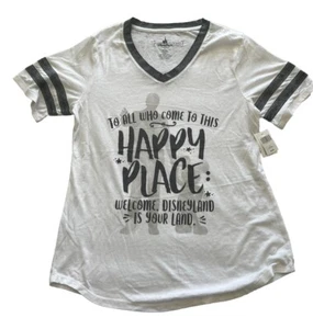Disneyland “TO ALL WHO COME TO THIS HAPPY PLACE”Mickey & Walt Disney T Shirt M - Picture 1 of 6