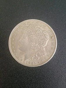1921 Morgan Silver Dollar No Mint Rim Clip Die For?  Planchet Error?  See Pics - Picture 1 of 19