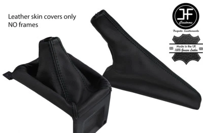 Schwarz Stich Oberteil Maserung Gamaschen Leder Für Audi Coupé Gt B2 Quattro Ur - Bild 1 von 3