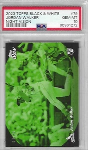 Jordan Walker 2023 Topps B&W Night Vision RC /25 PSA 10 - Picture 1 of 2