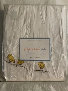 Pottery Barn Kids Chicken Embroidered Bed Skirt Dust Ruffle TWIN - Picture 1 of 5