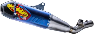 Escape FMF Factory 4.1 RCT Slip-On Titanio Azul Honda '22-'25 CRF250R/CRF250RX Foto 1 de 2