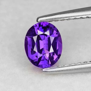 1.09cts EXCELLENT OVAL CUT UNHEATED MADAGASCAR NATURAL DEEP PURPLE SAPPHIRE - Picture 1 of 1