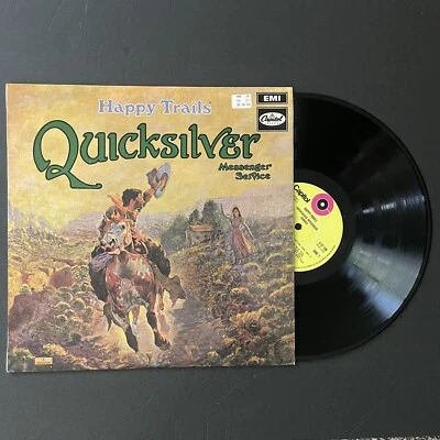 QUICKSILVER MESSENGER SERVICE HAPPY TRAILS VINYL LP CAPITOL UK 1969 RE NM Inner - Image 1 of 4