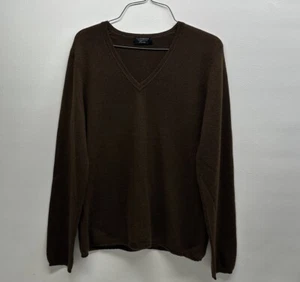 charter club luxury cashmere sweater Brown Size L - Picture 1 of 7