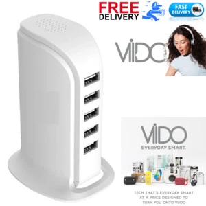VIIDO CHARGING USB CHARGING TOWER X5 PORTS - Picture 1 of 4