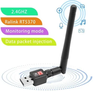 600Mbps Wireless USB WiFi Adapter Dongle Network LAN Card 802.11b/g/n W/ Antenna - Picture 1 of 9