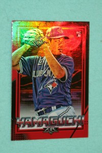 SHUN YAMAGUCHI RC 2020 FIRE RED FOIL #5 TORONTO BLUE JAYS
