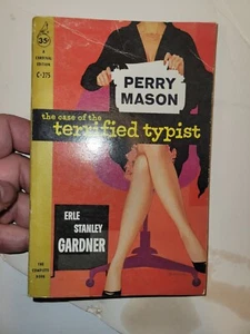 Perry Mason CASE OF THE TERRIFIED TYPIST Erle Stanley Gardner 1st Print 1958 - Picture 1 of 3