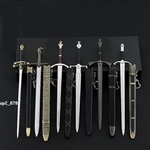 Espada medieval de metal escala 1/6 de 8,66"" hoja de tronos para figura de 12"" cuerpo arma - Imagen 1 de 16