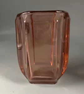Alte Rosalin Glas Vase; Jugendstil; 10c9cm, H14cm, 1.35kg schwer - Bild 1 von 4