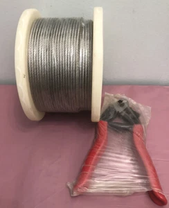 Toscoco 1/8 T316 Stainless Steel Wi.. Wire Cable Rope DIY Balustrade- (New) - Picture 1 of 10