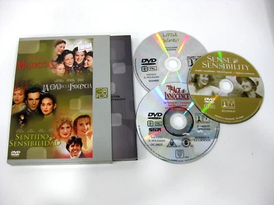 MUJERCITAS - LA EDAD DE LA INOCENCIA - SENTIDO Y SENSIBILIDAD DVD TRES PELICULAS - Imagen 1 de 2