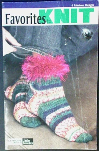 Favorites to Knit Pattern Book Socks handbag ear warmer by Leisure Arts Crafts - Picture 1 of 5