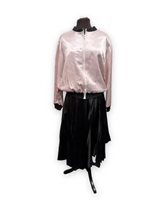 Pink Ladies Grease, Pink Jacket & Black Skirt 12, Cosplay, 1950s, Fancy Dress - Picture 1 of 8