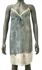 Vestido de mujer vestido de tirantes vestido de playa Paisley RAINBOW verde NUEVO talla 40 42 - Imagen 1 de 2