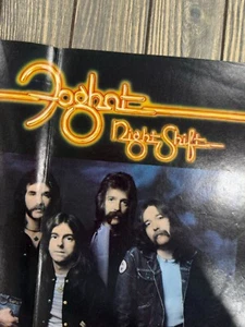 Póster promocional álbum Foghat Night Shift 12"x12" Bearsville Records 1976 clásico Ro - Imagen 1 de 7