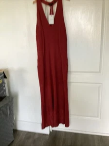 BNWT TED BAKER MILOU Women’s Brown Crochet Easy Fit Maxi Dress Size TED 5 UK 16 - Picture 1 of 12