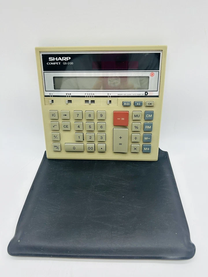 Sharp 12-Digit Desktop Calculator QS-2130 Compet Twin Power Dual Solar & Battery - Image 1 of 4