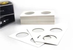 200 X Penny Cent / Dime 20mm 2x2 Cardboard Mylar Coin Holder Flip-US 1&10 cent - Picture 1 of 4