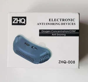 Electronic Snore Device Anti Snoring ZHQ-008 Blue Color Brand New - Picture 1 of 4