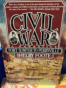 Vintage Civil War Library: The Civil War: a Narrative Vol. 1 Shelby Foote TU5 - Foto 1 di 1