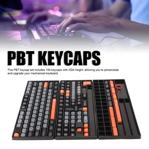 154 Key PBT Keycaps XDA Height Five Sided Thermal Sublimation Mechanical Keyb FY - Afbeelding 1 van 23