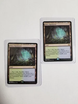 Misty Rainforest x2 Magic The Gathering MTG Modern Masters 2017 Regular - Image 1 of 4