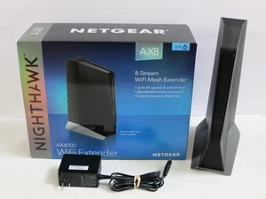 NETGEAR Nighthawk AX8 8-Stream WiFi 6 Mesh Extender (EAX80-100NAS) w/ Box Tested - Picture 1 of 11