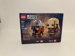 LEGO 40751 Lord of the Rings Legolas & Gimli Brickheadz Retired Set NIB Sealed - Picture 1 of 2