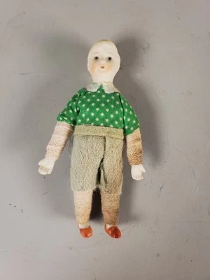 Muñeca miniatura vintage Shackman casa de muñecas hermano niño Foto 1 de 4