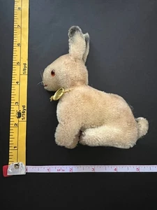 EUC Vintage Mini Hermann Teddy Mohair Rabbit Bunny Stuffed Animal Toy - Picture 1 of 6