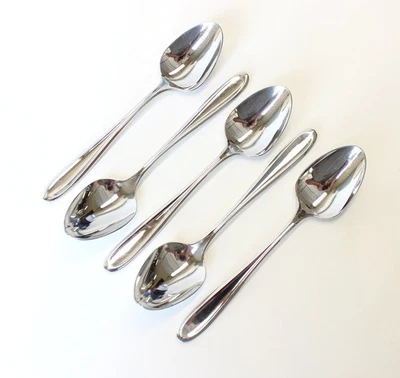 5 Five WMF Cromargan Artisan Stainless Steel Teaspoons Glossy 18/10 Korea - Image 1 of 3