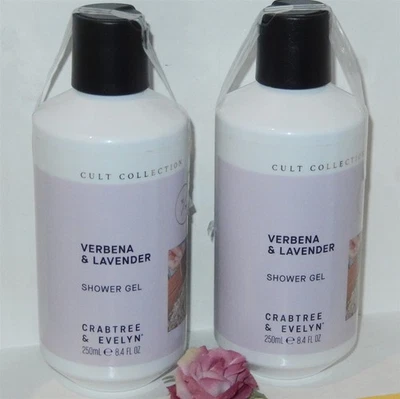 Crabtree & Evelyn VERBENA & LAVENDER Shower Gel Lot of 2 (8.4 Fl Oz Each) - Image 1 of 3