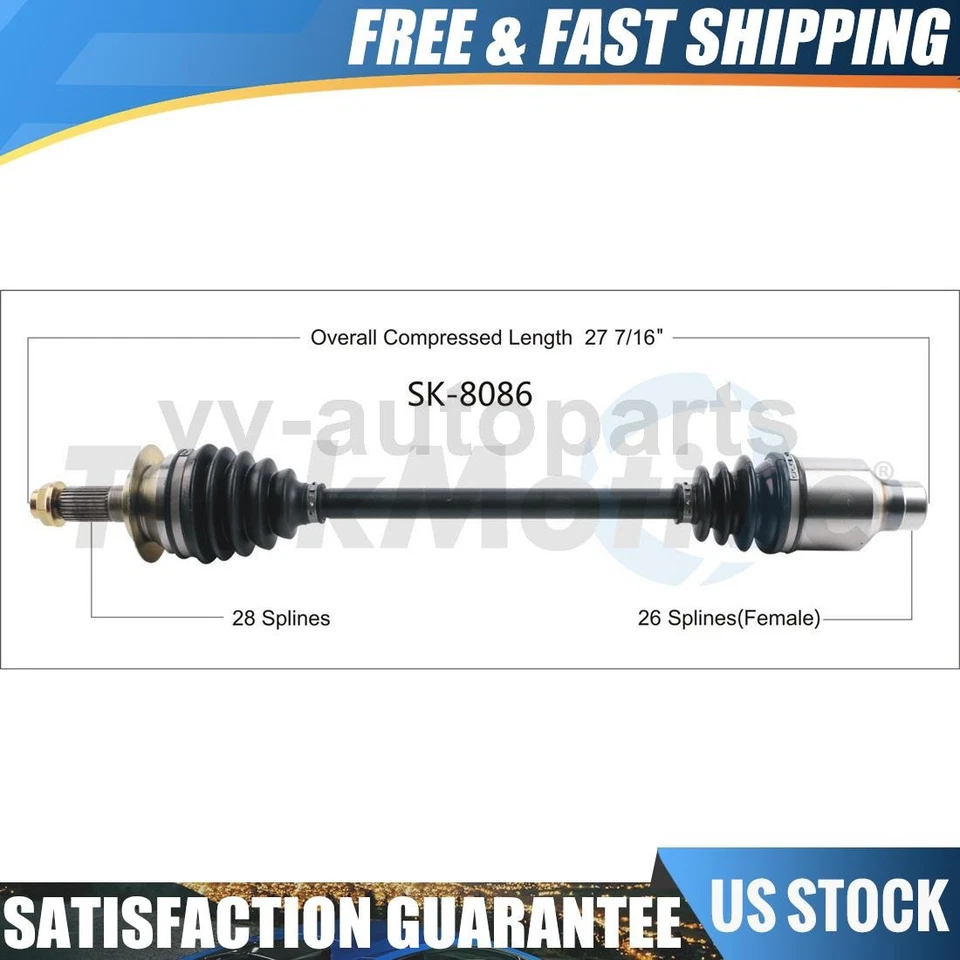 Передний правый вал оси CV TrakMotive 1 шт для Suzuki SX4 2007-2009 годов выпуска - Изображение 1 из 1