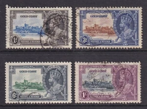 Gold Coast 1935 Silver Jubilee set 4 FU fine used - Picture 1 of 2