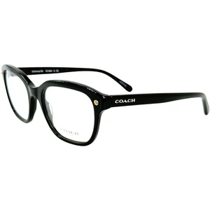 Coach HC6094 Damen Kunststoff Brillengestell 5420 Schwarz Schwarz Gunmetal 52-19 - Bild 1 von 5