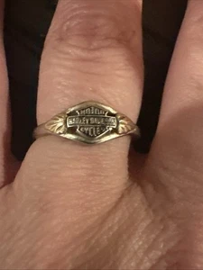 Anillo Harley Davidson oro 10k talla 6 para dama - Imagen 1 de 6