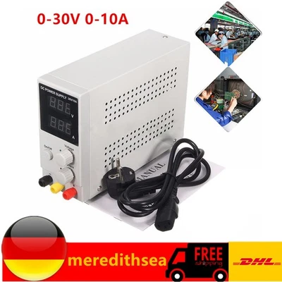 0-30V 0-10A Digital DC Netzteil Einstellbar Netzteil Labornetzgerät Power Supply - Bild 1 von 4