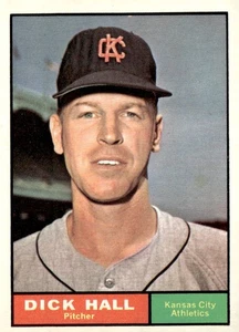 1961 Topps #197 Dick Hall Card Kansas City Athletics Near Mint - Picture 1 of 2