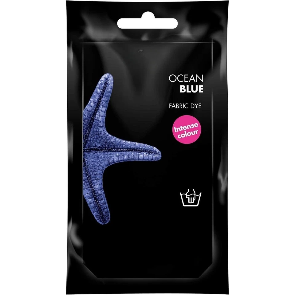 Dylon Ocean Blue Hand Dye Sachet for Fabric Upcycling Clothes Crafts 50g - Image 1 of 1